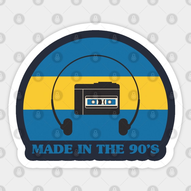 Made In The 90's - Walkman Sticker by stephanieduck